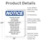 Signmission Please Do Not Flush The Following, 18 in W x Rectangle, Plastic OS-2PACK-NS-P-1824-V-17386 - alternate 5